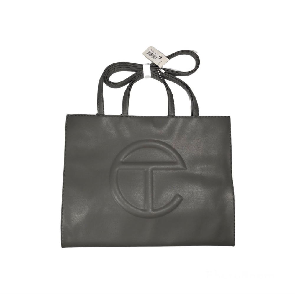 Telfar Large Shopping Bag in Grey